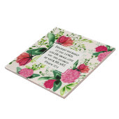 Carreau Psaume 37:4 Ravissez-vous du Seigneur Clover (Côté)