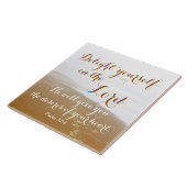 Carreau Psaume 37:4 Verse de la Bible, Plage de Sandy Ocea (Côté)