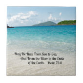 Carreau Psaume 72:8 May He rule from sea to sea (Devant)