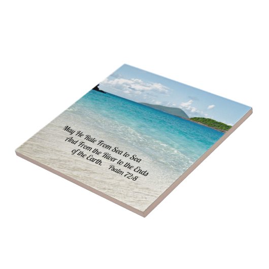 Carreau Psaume 72:8 May He rule from sea to sea (Côté)