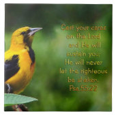 Carreau Psaumes 55:22 Inspirationnel (Devant)