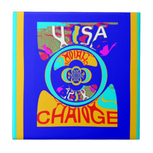 Carreau Psychedelic Groove : Pop Art Énergie Abstraite