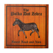 Carreau Pub anglais Polka Dot Zebra (Devant)