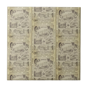 Carreau Publicité de cuisine sur journal vintage