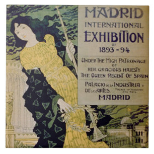 Carreau Publicité pour le 'International Exhibi de Madrid