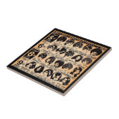 Carreau publicité pour perruques au début des années 1970 (Côté)