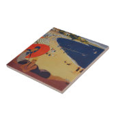 Carreau Publicité vintage de voyage (Côté)