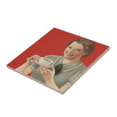 Carreau Publicité vintage sur le café (Côté)