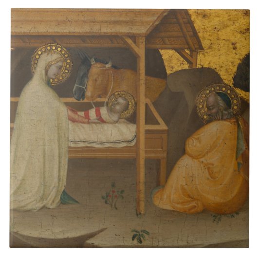 Carreau Puccio di Simone - La Nativité (Devant)