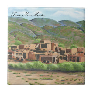 Carreau Pueblo de Taos, Nouveau Mexique