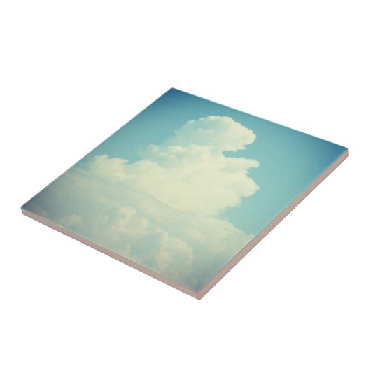 Carreau Puffy Cloud Ciel bleu (Côté)