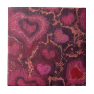 Carreau Puffy coeur romantique amour rose rouge valentines