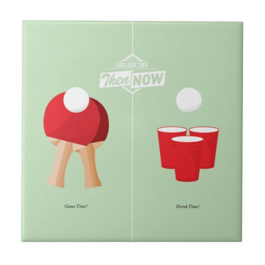 Carreau Puis et maintenant : Ping-pong (Devant)