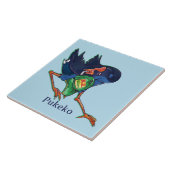 Carreau Pukeko vole un casquette (Côté)