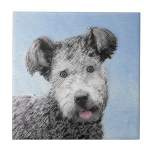 Carreau Pumi Peinture - Cute Original Chien Art