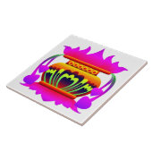 Carreau Pun kalasa Sri Lanka pot traditionnel de prospérit (Côté)