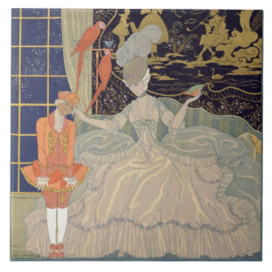 Carreau Punissant la page (litho de couleur)