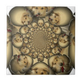 Carreau Puppy Kaleidoscope Art Print (Devant)