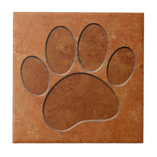Carreau Puppy Paw Faux Terracotta
