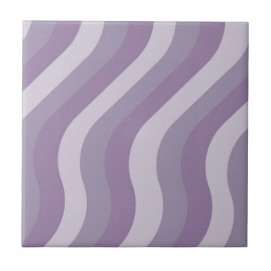 Carreau Purple Abstrait Wavy Stripe Motif moderne