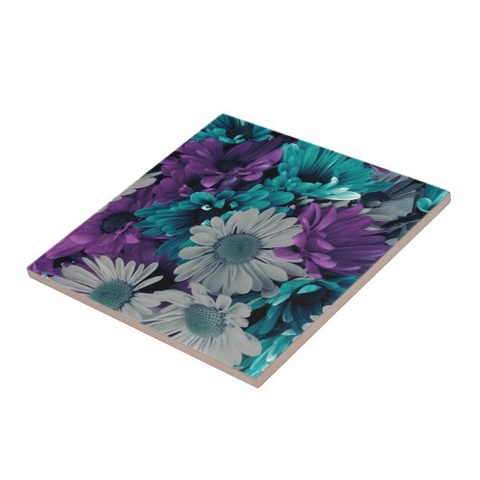 Carreau Purple and Blue Flowers (Côté)