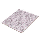 CARREAU PURPLE MOTIF BLANC (Côté)