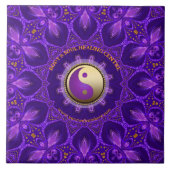 Carreau Purple or rose énergie guérir Mandala (Devant)