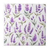 Carreau Purple Sage Green Lavender Flowers (Devant)