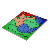 Carreau Purple Sirène Abstraite peinture numérique (Côté)