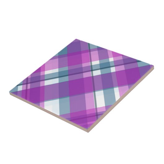 Carreau Purple Tartan Pattern (Côté)