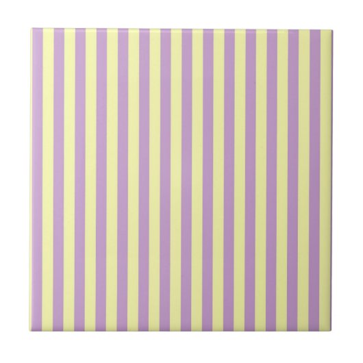 Carreau Purple Yellow Stripes Pattern Minimal Modern (Devant)