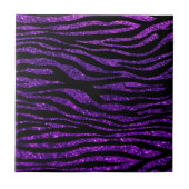 Carreau Purple Zebra, Parties scintillant Zebra, Zebra Pri (Devant)
