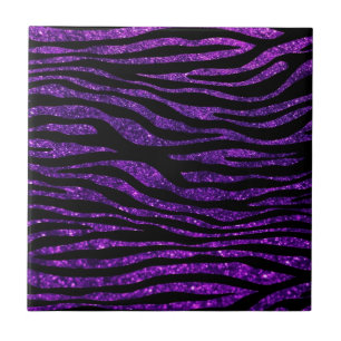 Carreau Purple Zebra, Parties scintillant Zebra, Zebra Pri