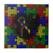 Carreau Puzzle Ruban Grunge Heart (Devant)