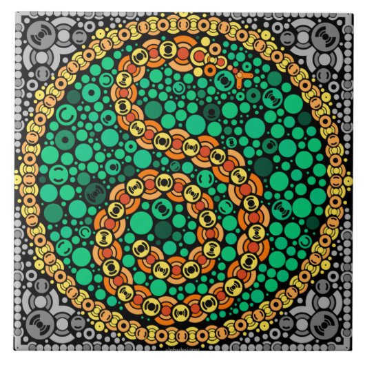 Carreau Python sans fil, essai de perception des couleurs, (Devant)