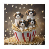 Carreau Quads Cavalier Espagnol Chipies Dans Le Popcorn, (Devant)