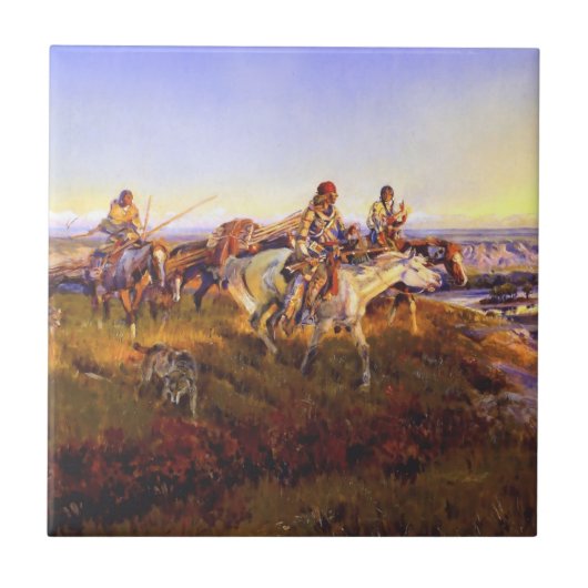 Carreau "Quand les hommes blancs deviennent rouges" par Ch (Devant)