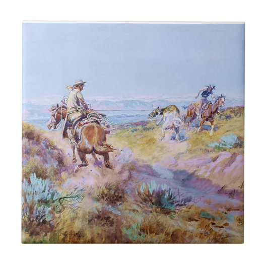 Carreau "Quand les vaches étaient sauvages" par Charles M  (Devant)