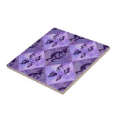 Carreau Quartet de jazz de Kokopelli comportant le saxo (Côté)