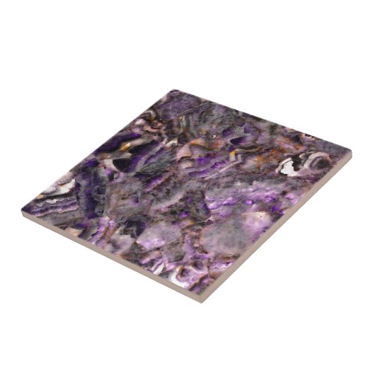 Carreau quartz pourpre (Côté)