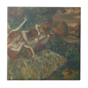 Carreau Quatre danseurs d'Edgar Degas, Ballet Fine Art