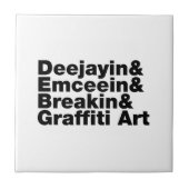 Carreau Quatre éléments de l'Hip hop (Devant)