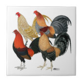 Carreau Quatre Gamecocks (Devant)