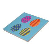 Carreau Quatre oeufs de pâques colorés (Côté)