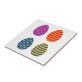 Carreau Quatre Oeufs de Pâques colorés (Côté)
