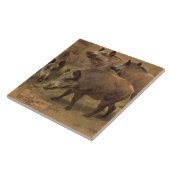 Carreau Quatre voitures dans un paysage grandiose (par Ros (Côté)