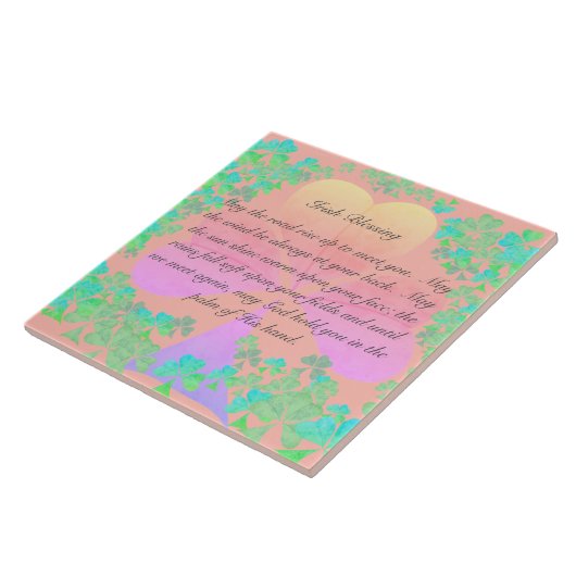 Carreau "Que la route se lève..." (Côté)