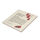 Carreau QUE LE SEIGNEUR VOUS BÉNISSE Noël chrétien (Côté)