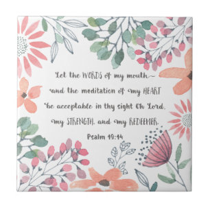 Carreau Que les paroles de ma bouche - Ps 19:14