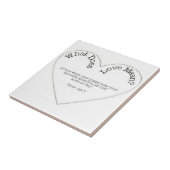 Carreau Que Signifie L'Amour - Puppy Love Tile (Côté)